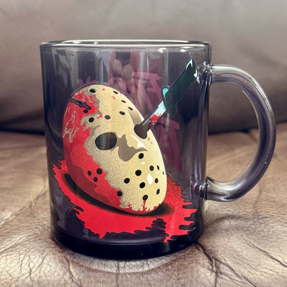 Friday the 13th Jason Vorhees 17.5oz Glass Mug - Picture 1 of 7